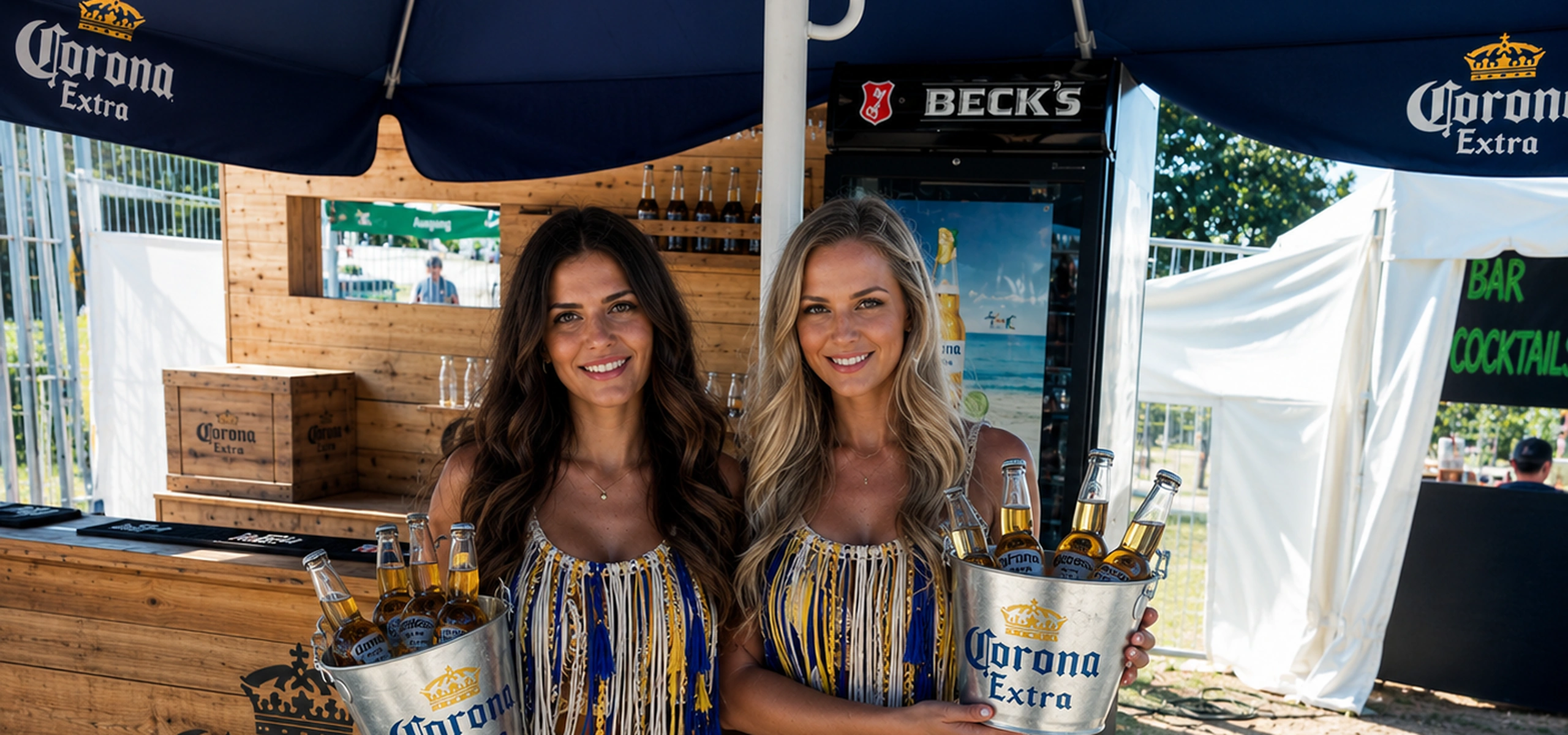 Corona Extra — Getränkeausgabe-Duo