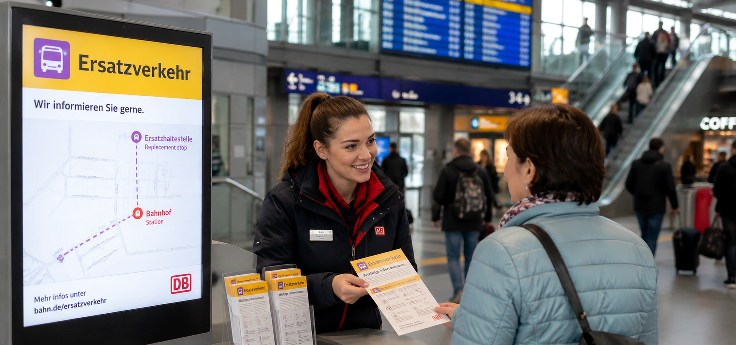 Deutsche Bahn — Reisendenberatung am Bahnhof