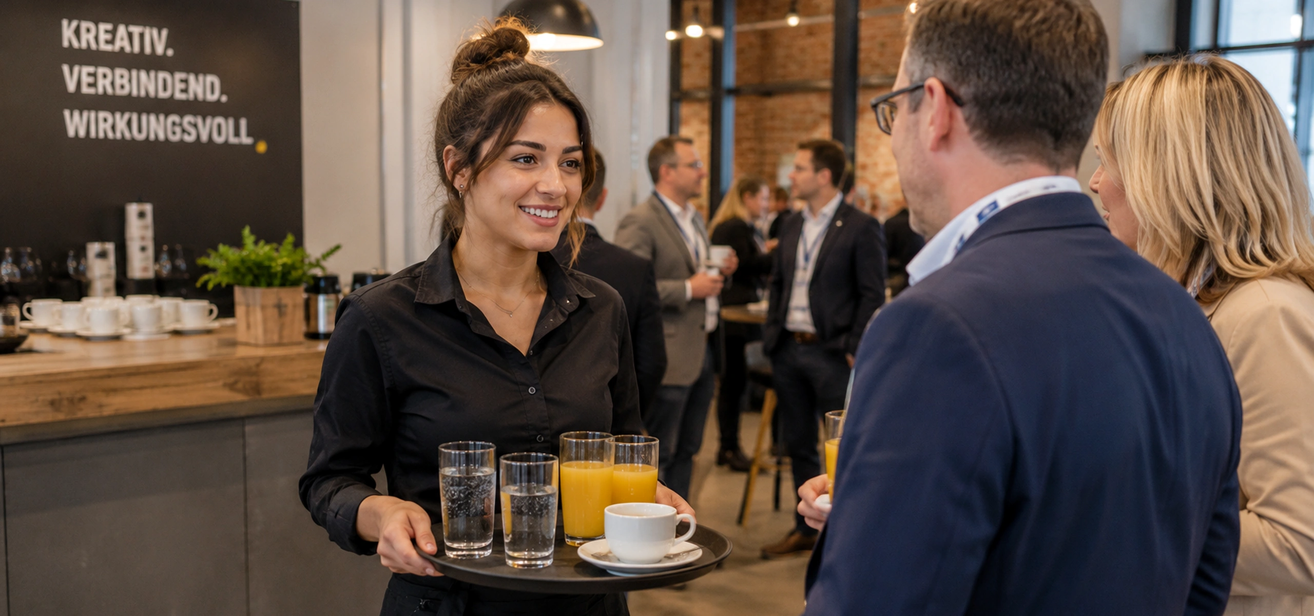 Eventcatering — Gästeservice beim Firmenevent