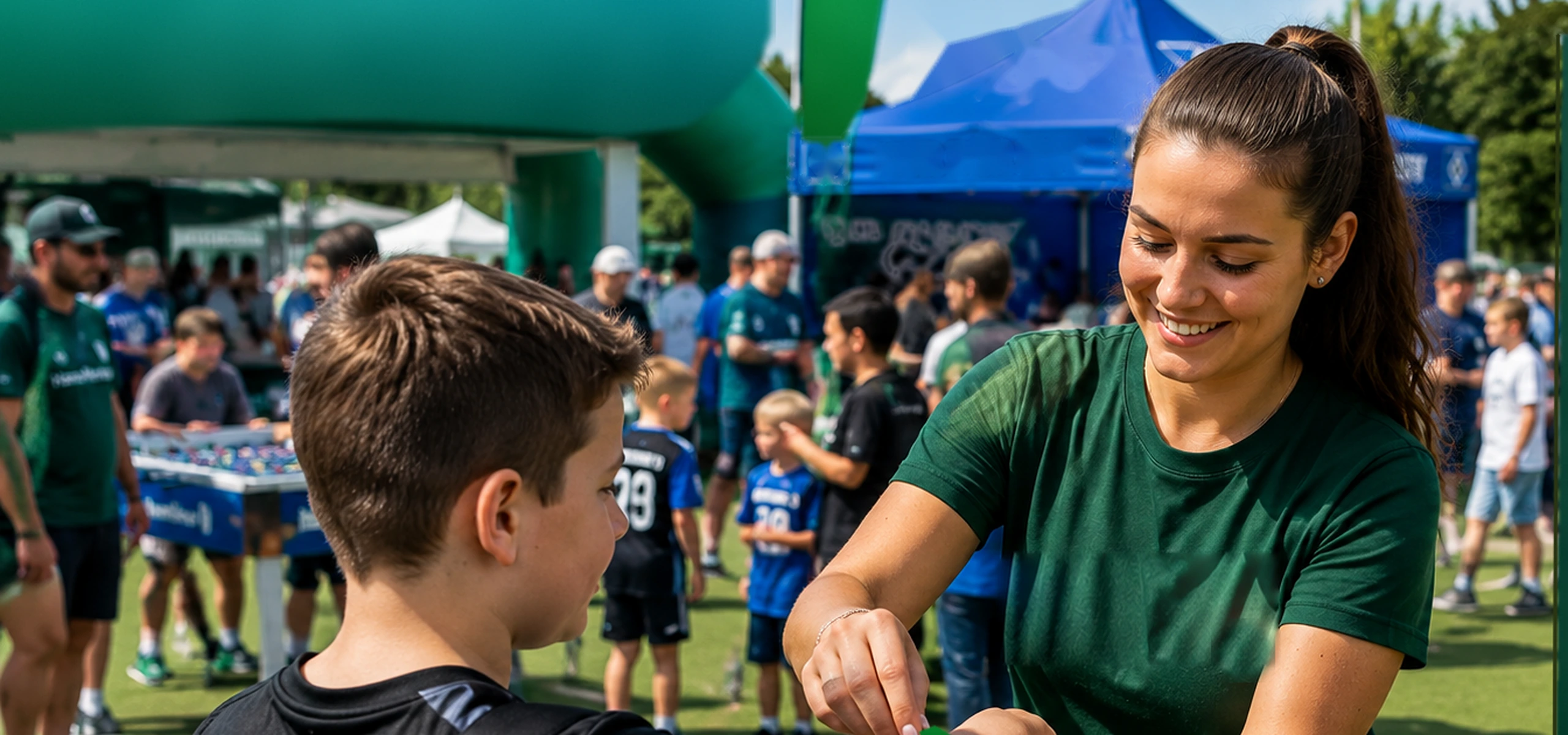 Familienevent — Kinderbetreuung beim Sportevent