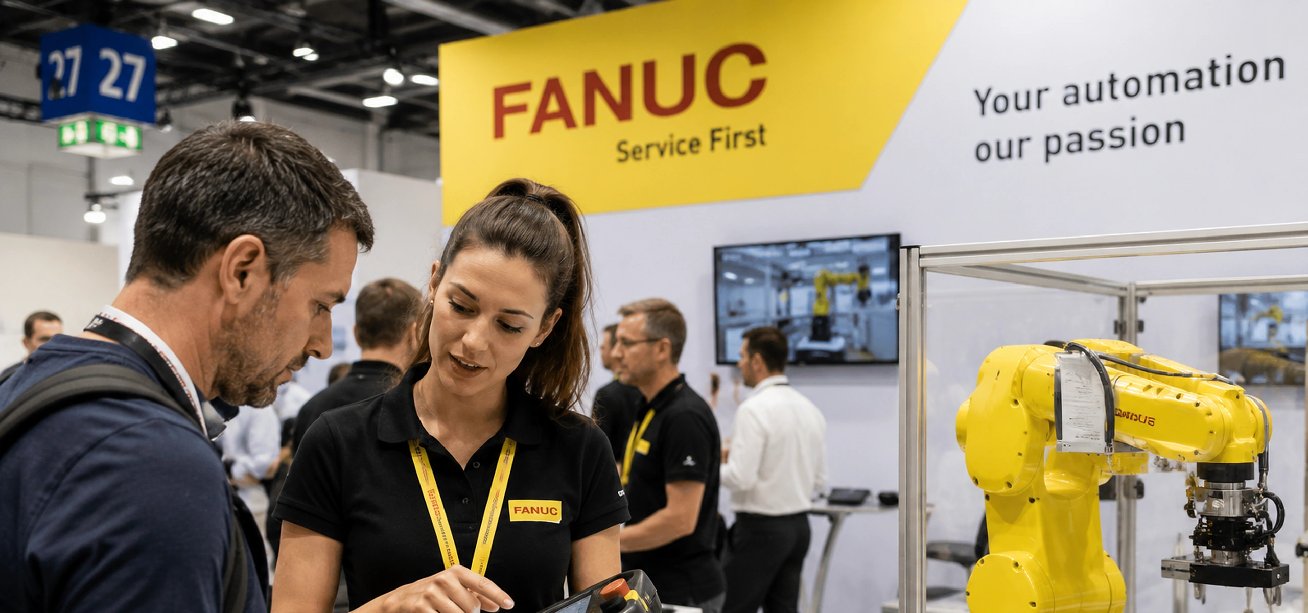 FANUC Robotik — Produktdemonstration auf der Messe