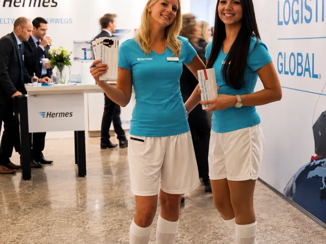 Hermes Logistik-Messe — Hostessen-Duo