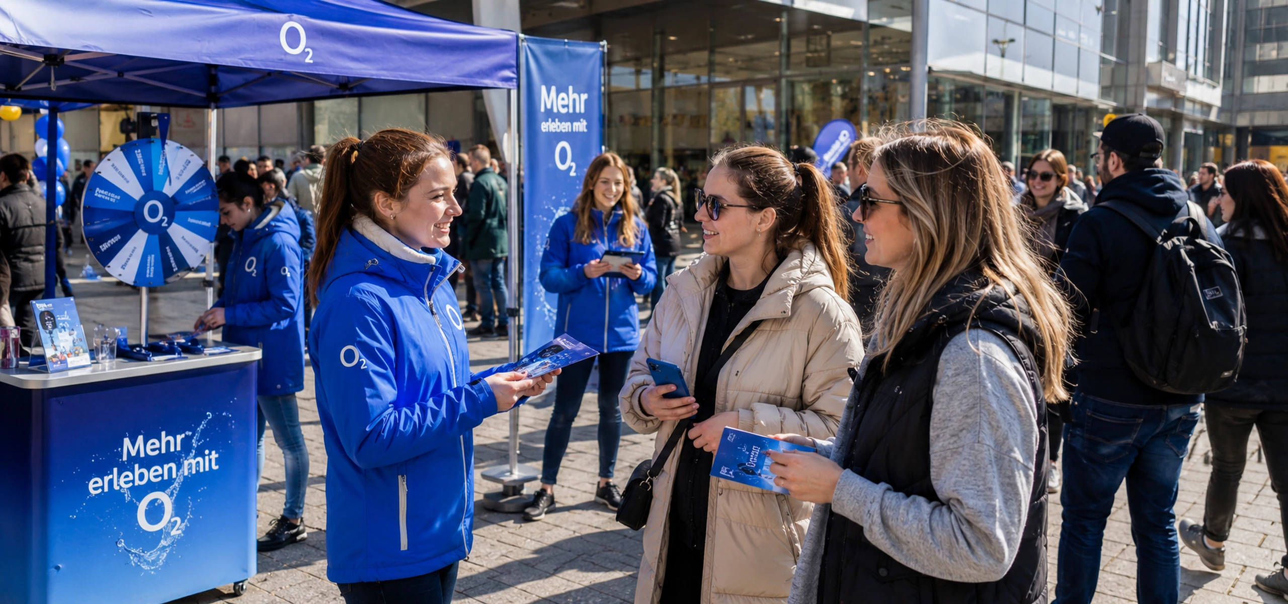 O2 Stadtpromotion — Gewinnspiel in der Innenstadt